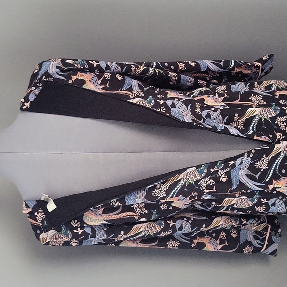 Ann Taylor LOFT Bird Print Long Sleeve Dress - Picture 7 of 12